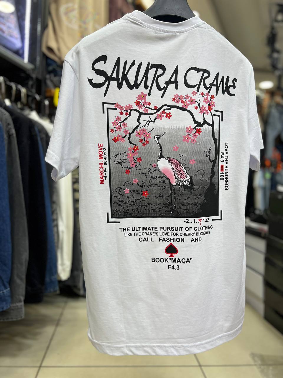 Sakura crane t-shirt